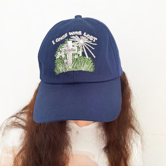 LOST & FOUND CAP / NAVY / 刺繍キャップ