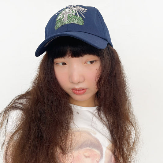 LOST & FOUND CAP / NAVY / 刺繍キャップ