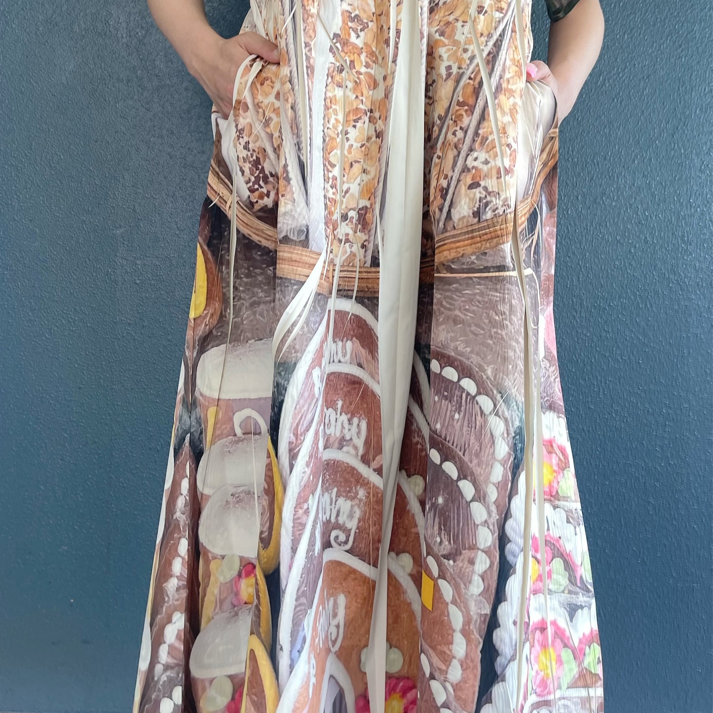 【SHEEP LIMITED】DIRECT PRINT RIB ONE-PIECE / COOKIE / ダイレクトプリントリブワンピース