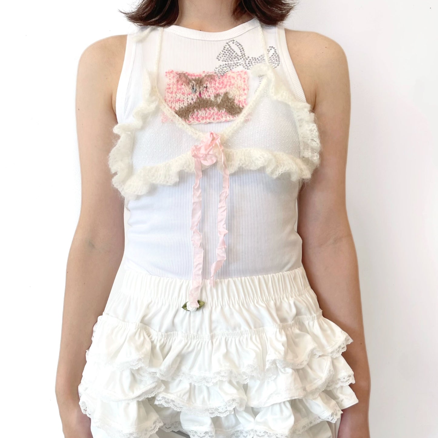 Tulle bra / white / チュールブラ