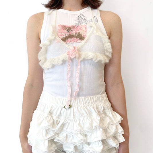 Tulle bra / white / チュールブラ