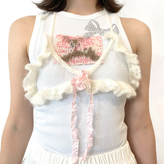 Tulle bra / white / チュールブラ