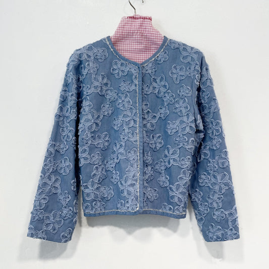 Flower Denim jacket / Blue / フラワーデニムジャケット