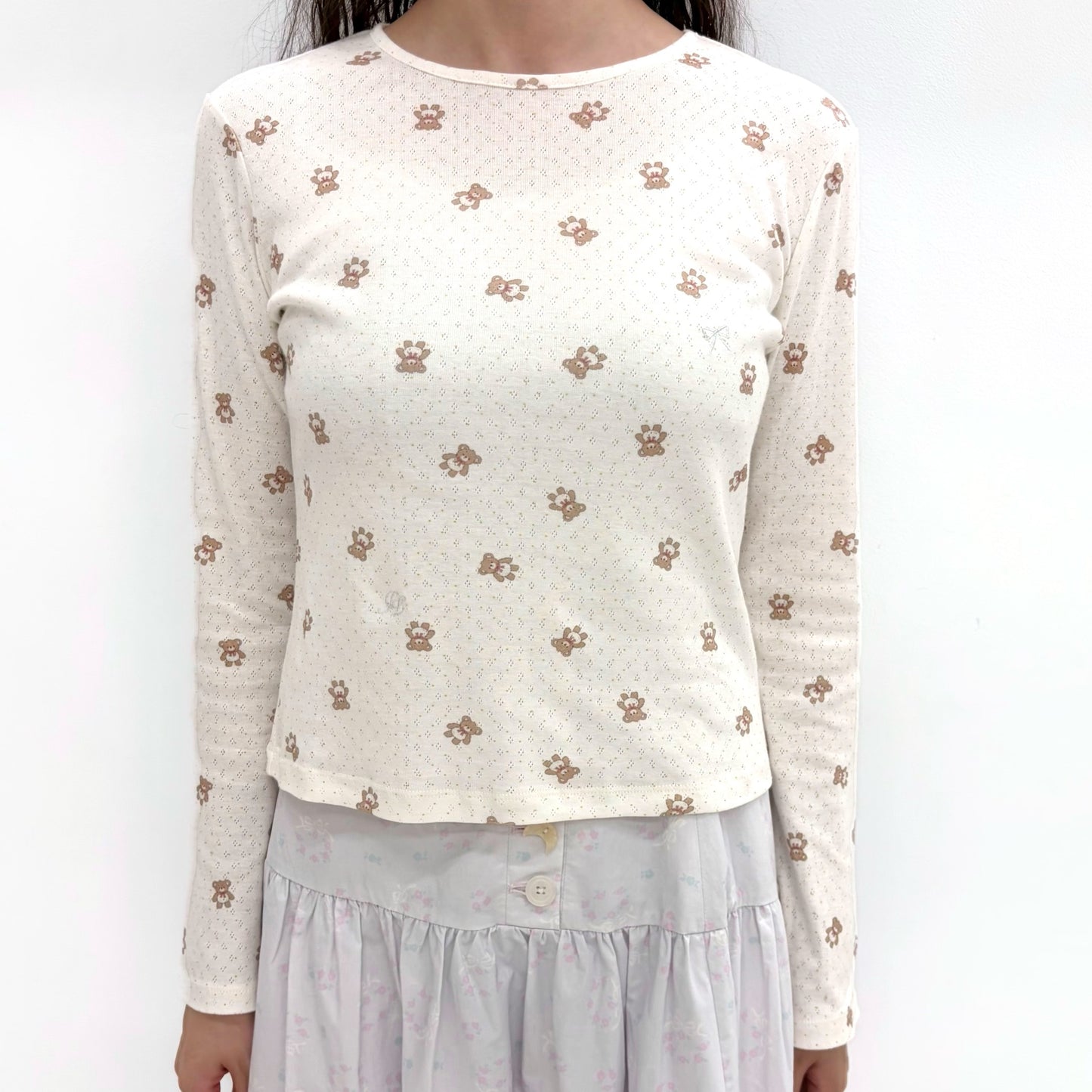 Mimi T-Shirt - Long Sleeve / Bear / ロングスリーブトップ