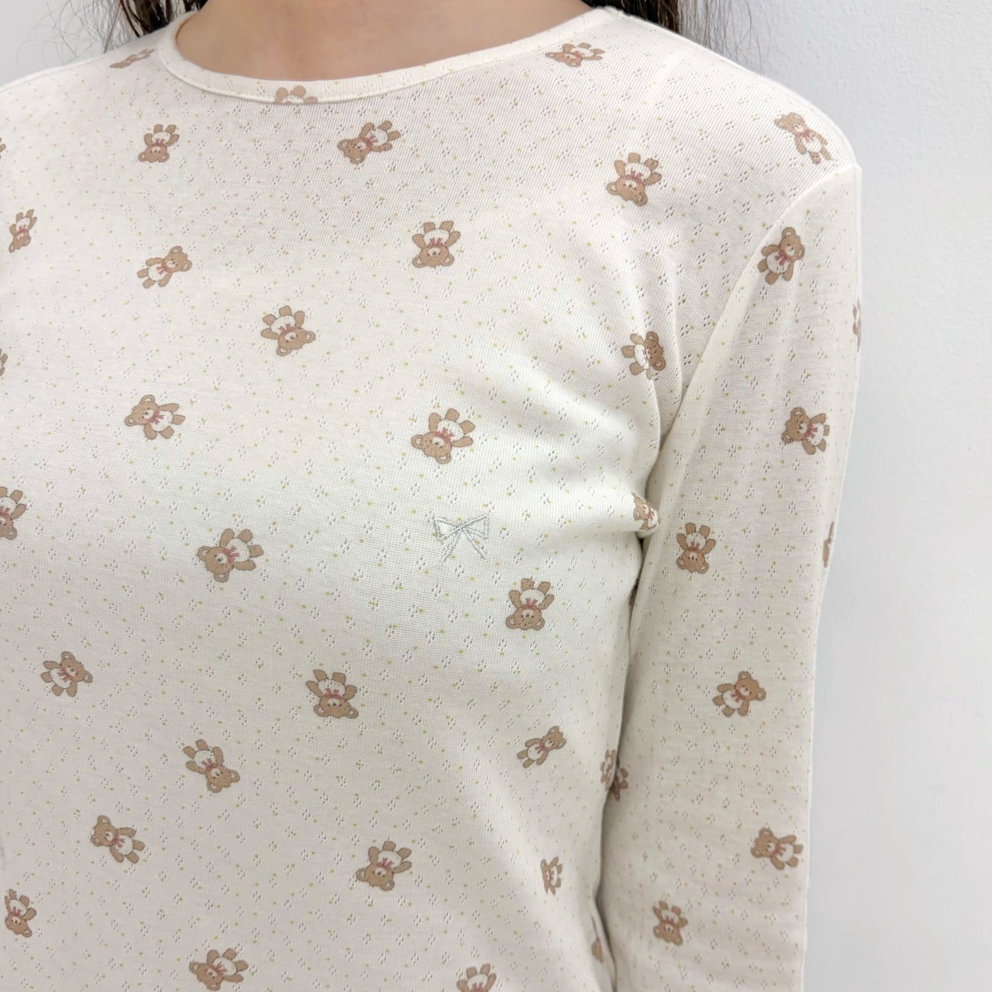 Mimi T-Shirt - Long Sleeve / Bear / ロングスリーブトップ