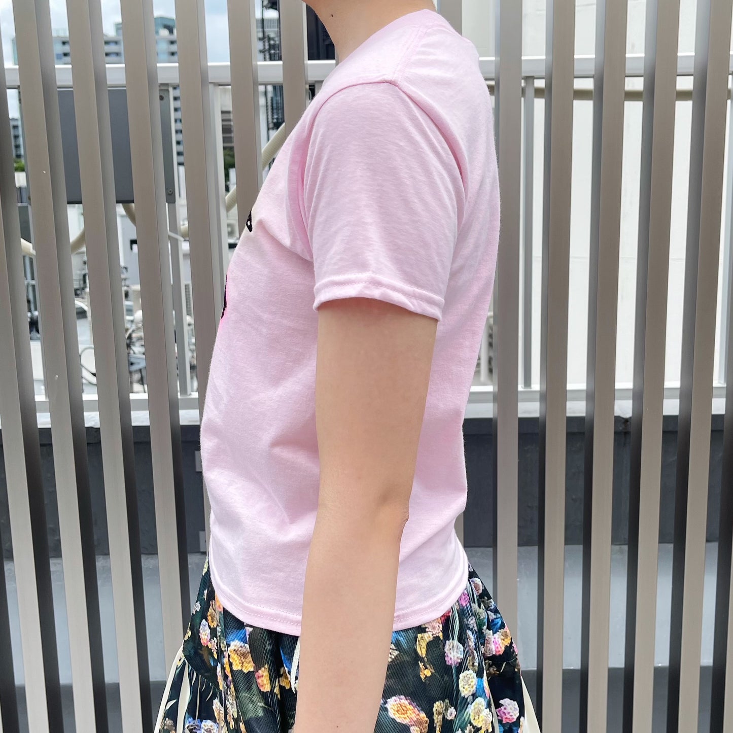 love me tee / pink / エアブラシグラフィックTシャツ