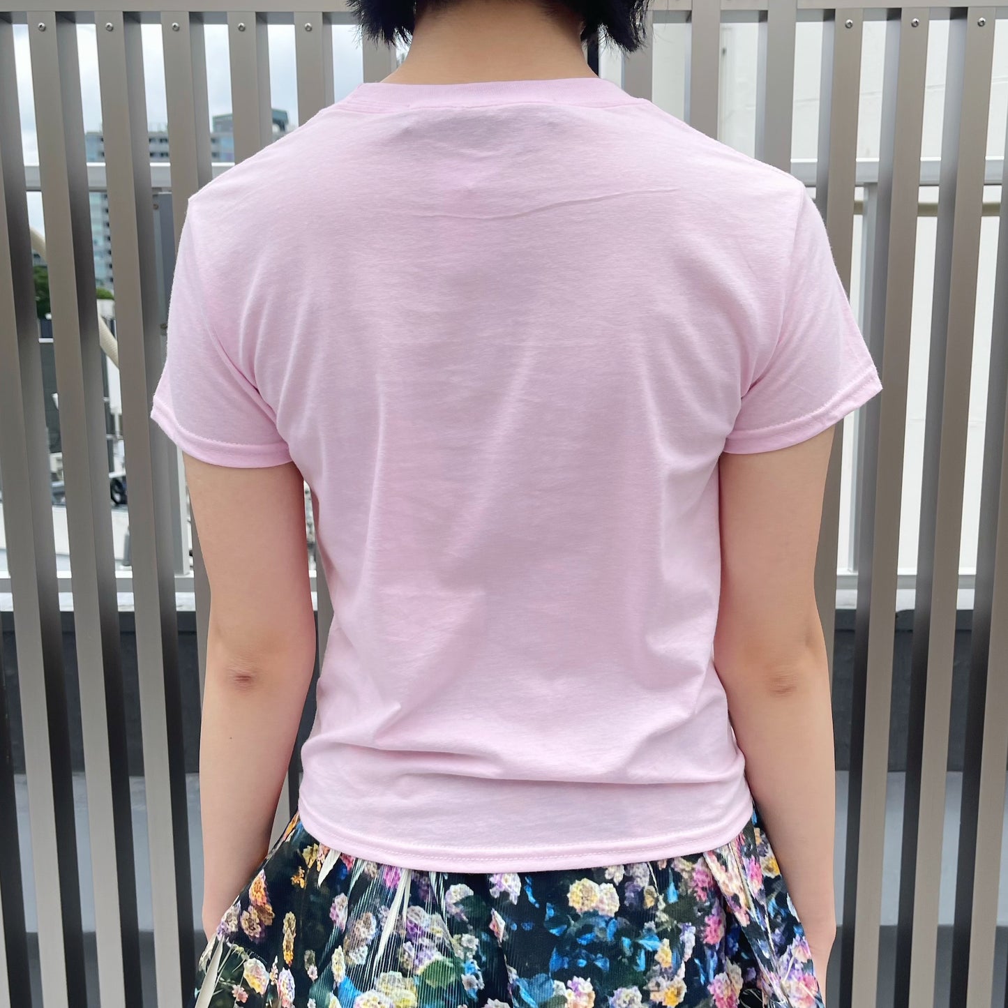 love me tee / pink / エアブラシグラフィックTシャツ