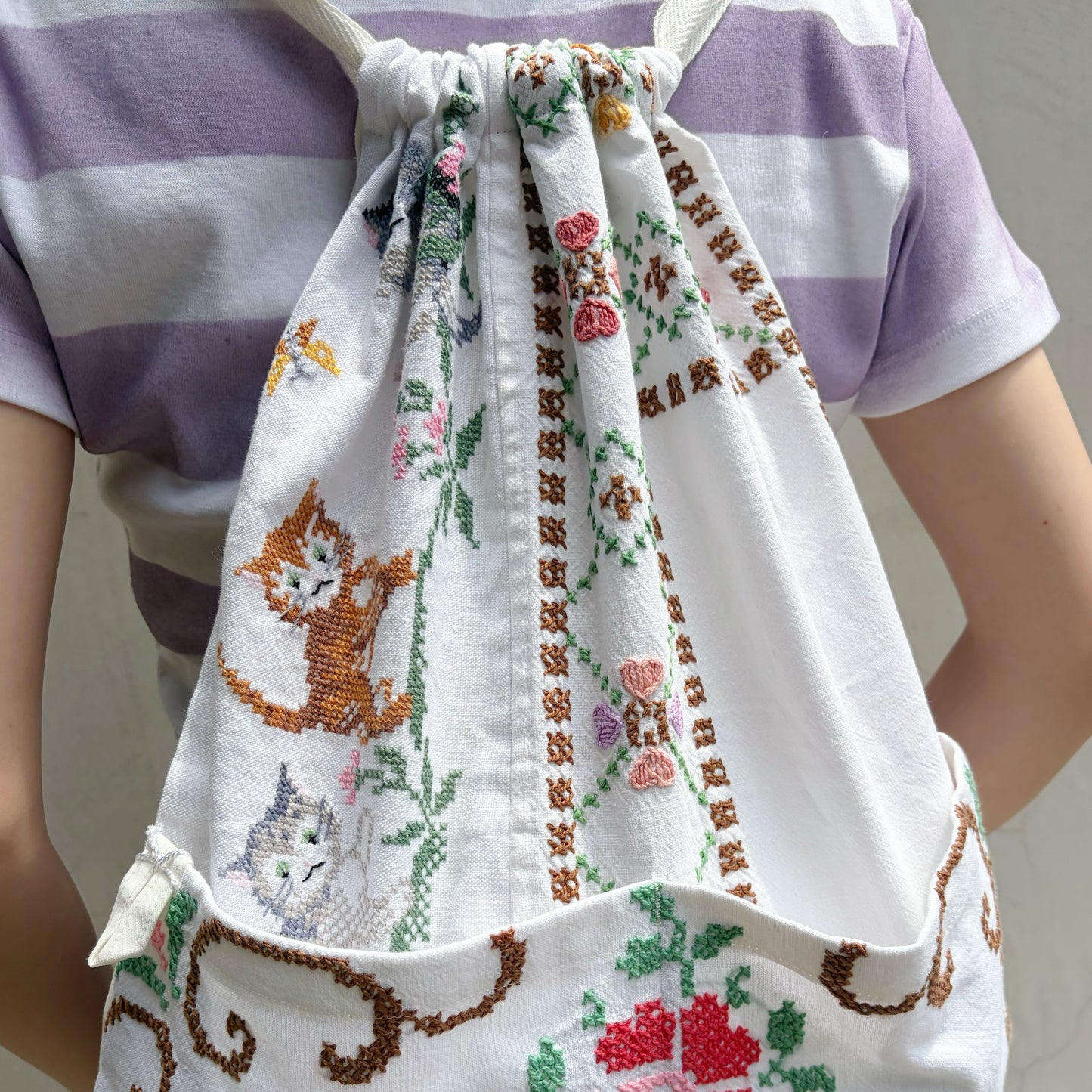 TABLECLOTH drawstring backpack / テーブルクロスバックパック