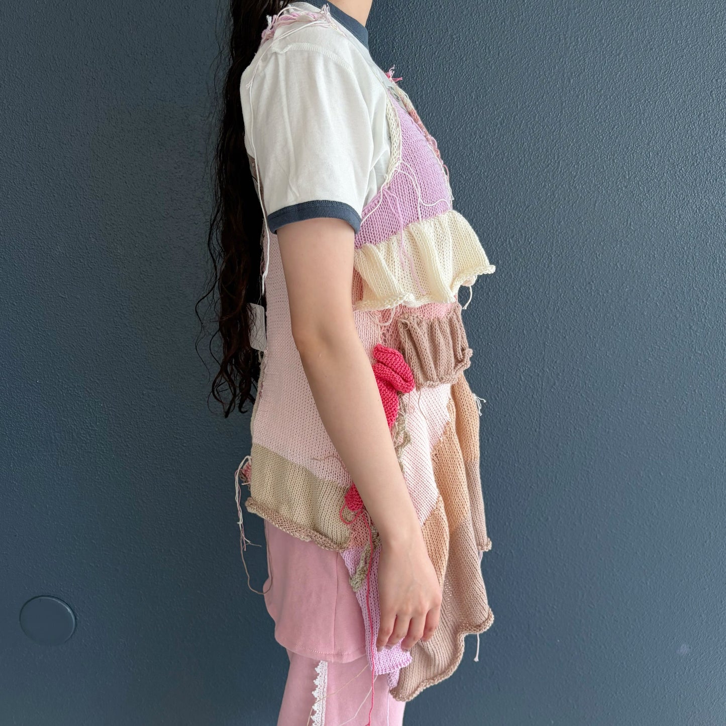 Pink knit dress / Pink Mix / ピンクニットドレス