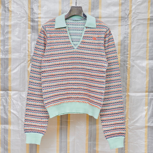SKIPPER KNIT REGULAR / MINT / マルチカラーニット