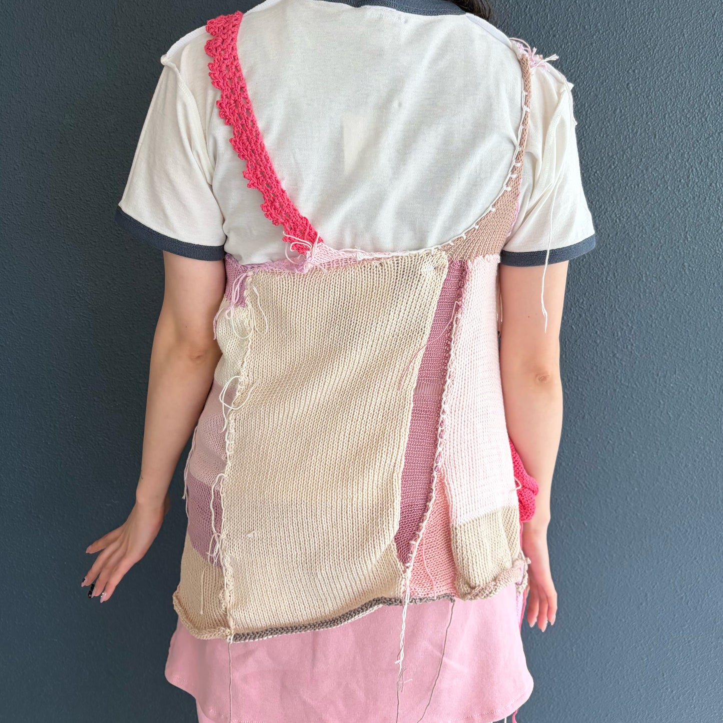 Pink knit dress / Pink Mix / ピンクニットドレス