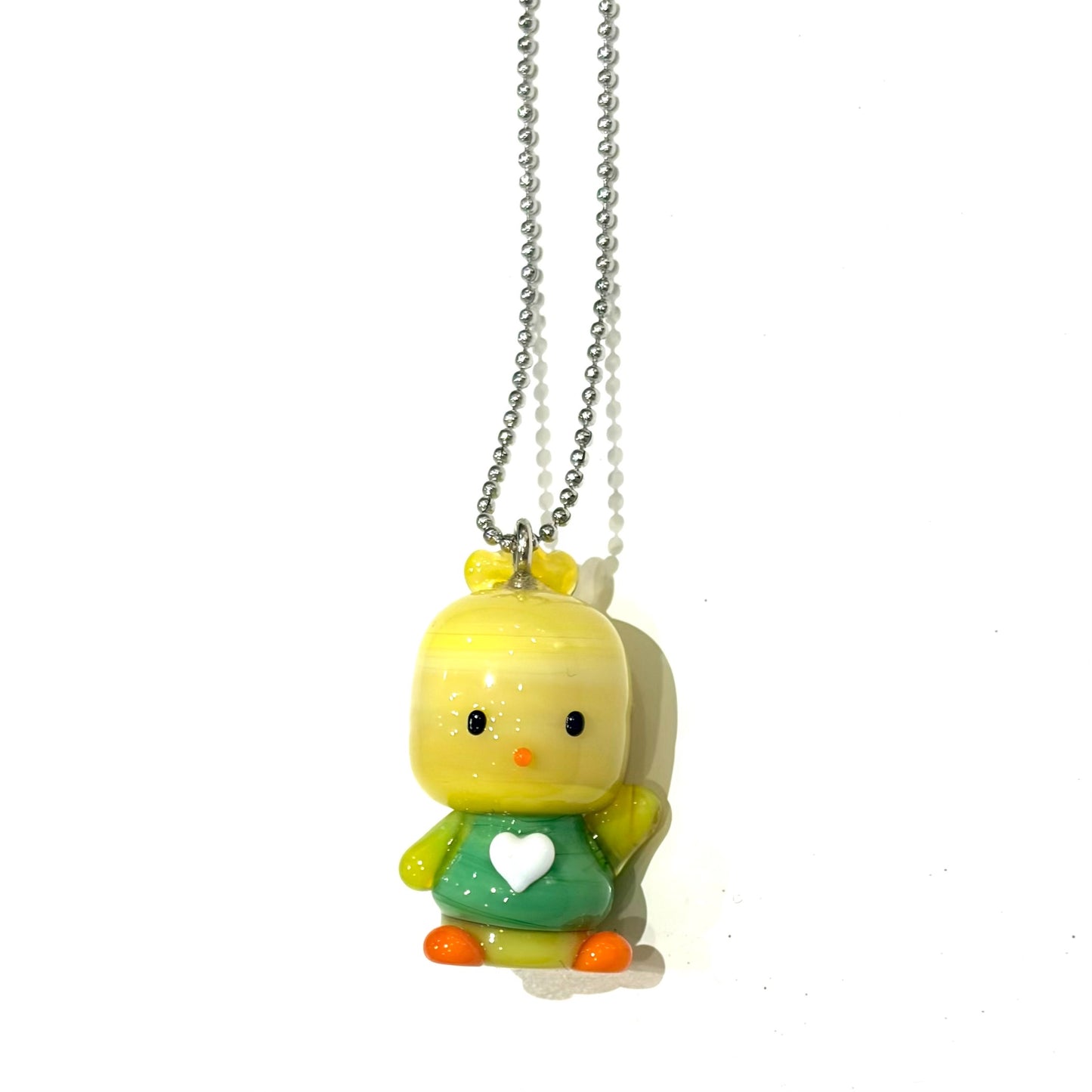 [X YOUNGART] Glass PIPI Necklace / ひよこのガラスネックレス