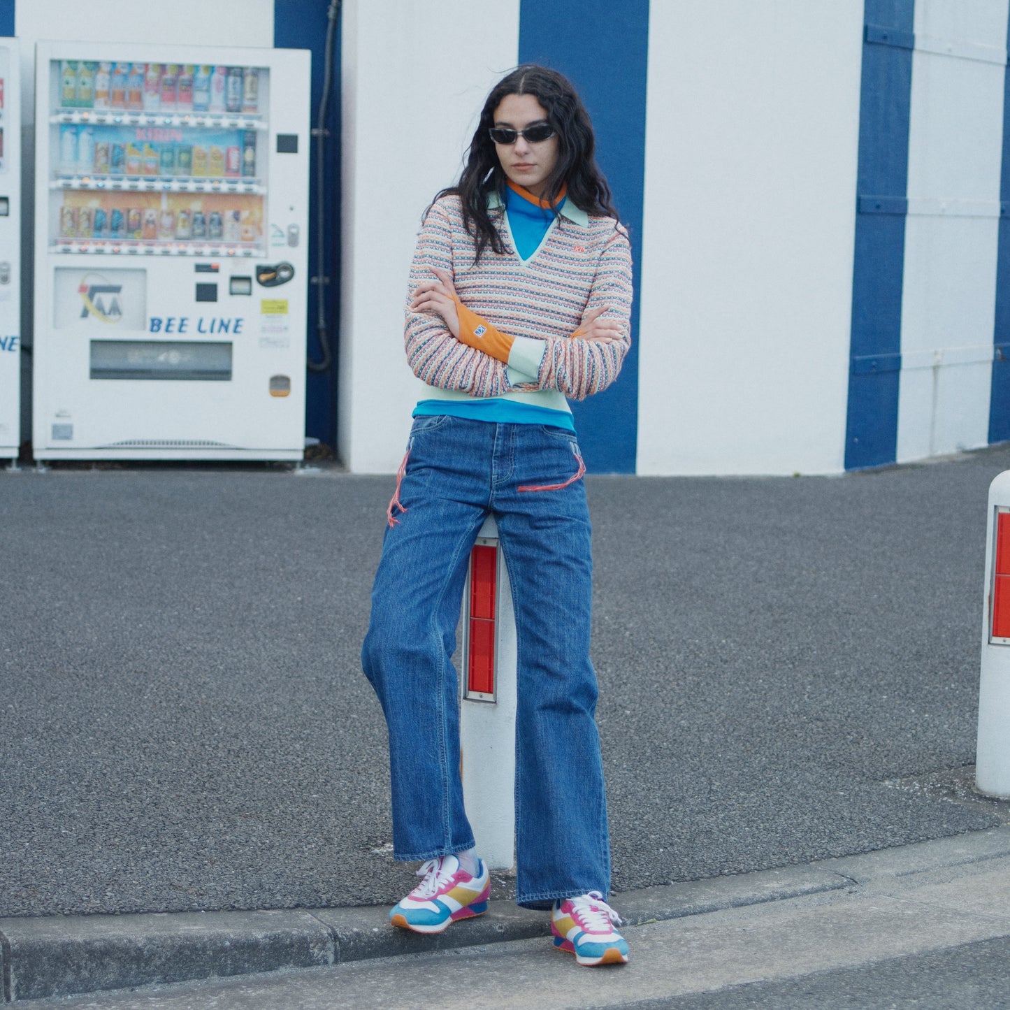 SKIPPER KNIT REGULAR / MINT / マルチカラーニット