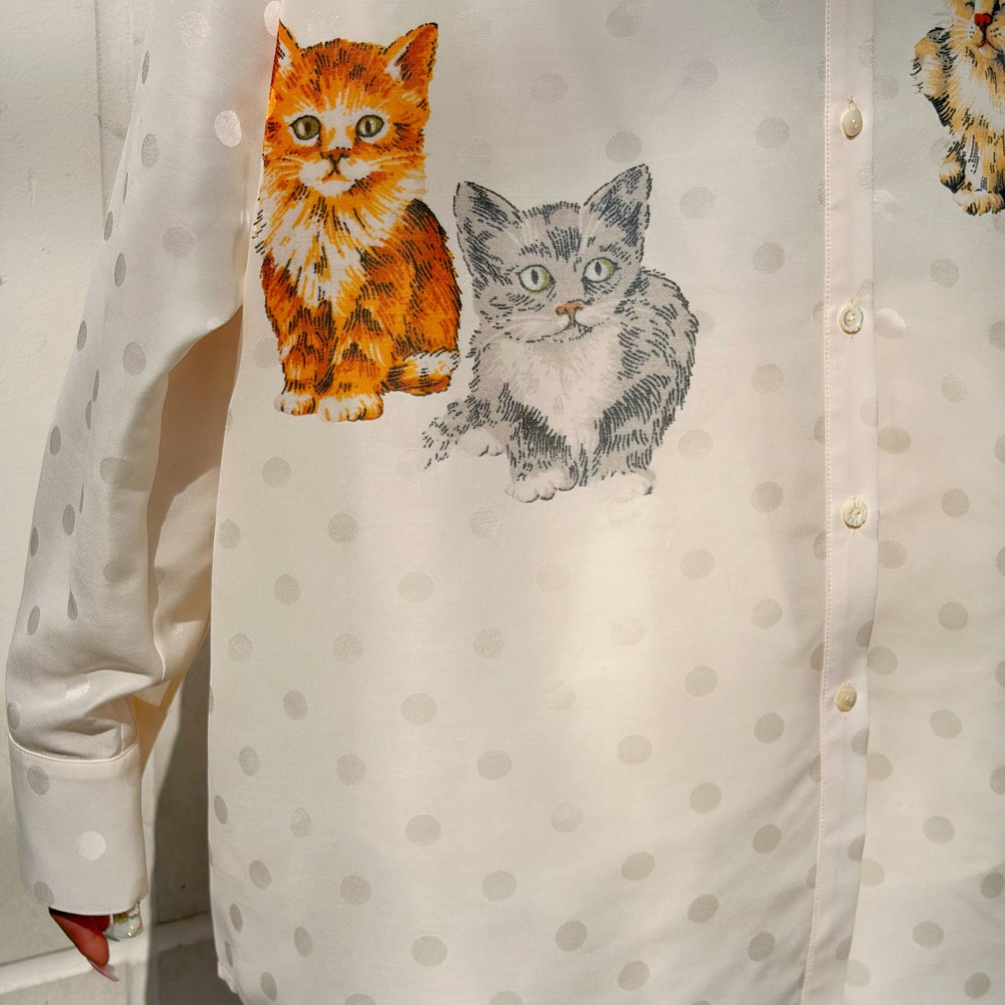 Cattot blouse / FROST ECRU / キャットブラウス