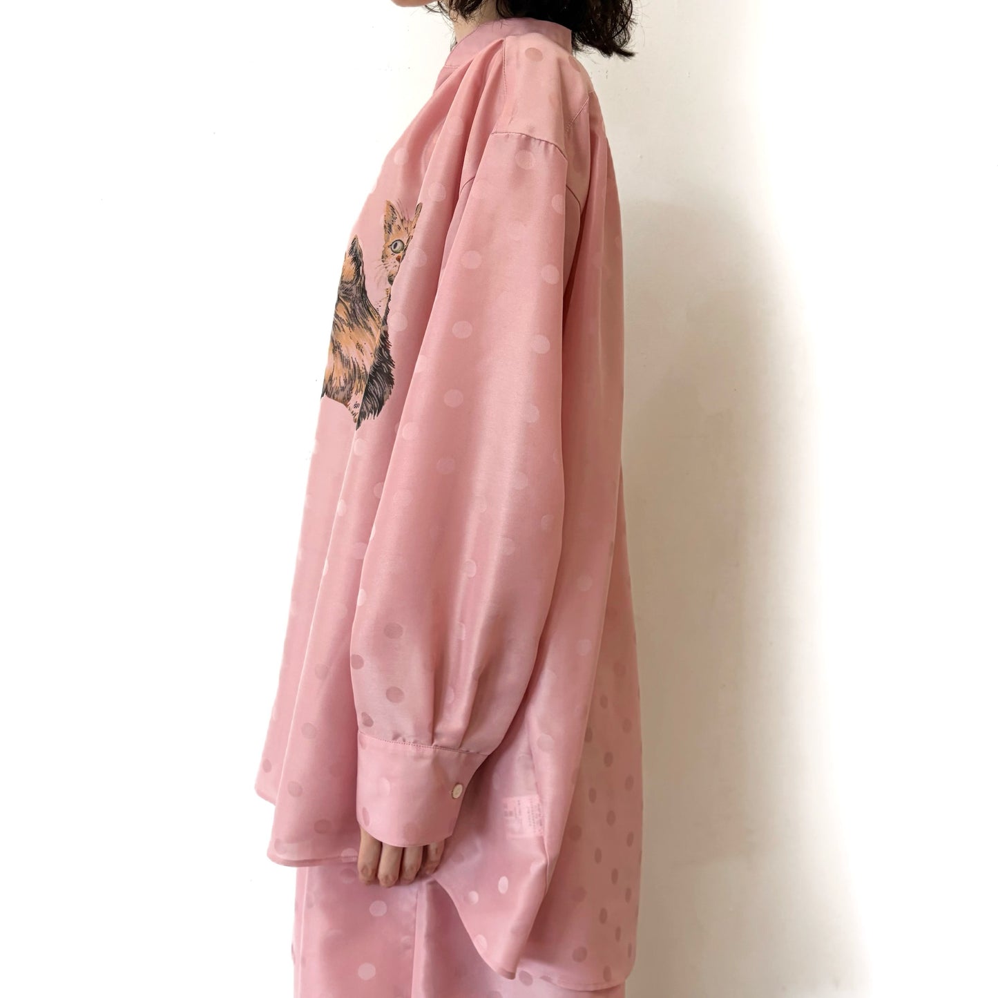 【SHEEP LIMITED】Cattot blouse / PINK / キャットブラウス