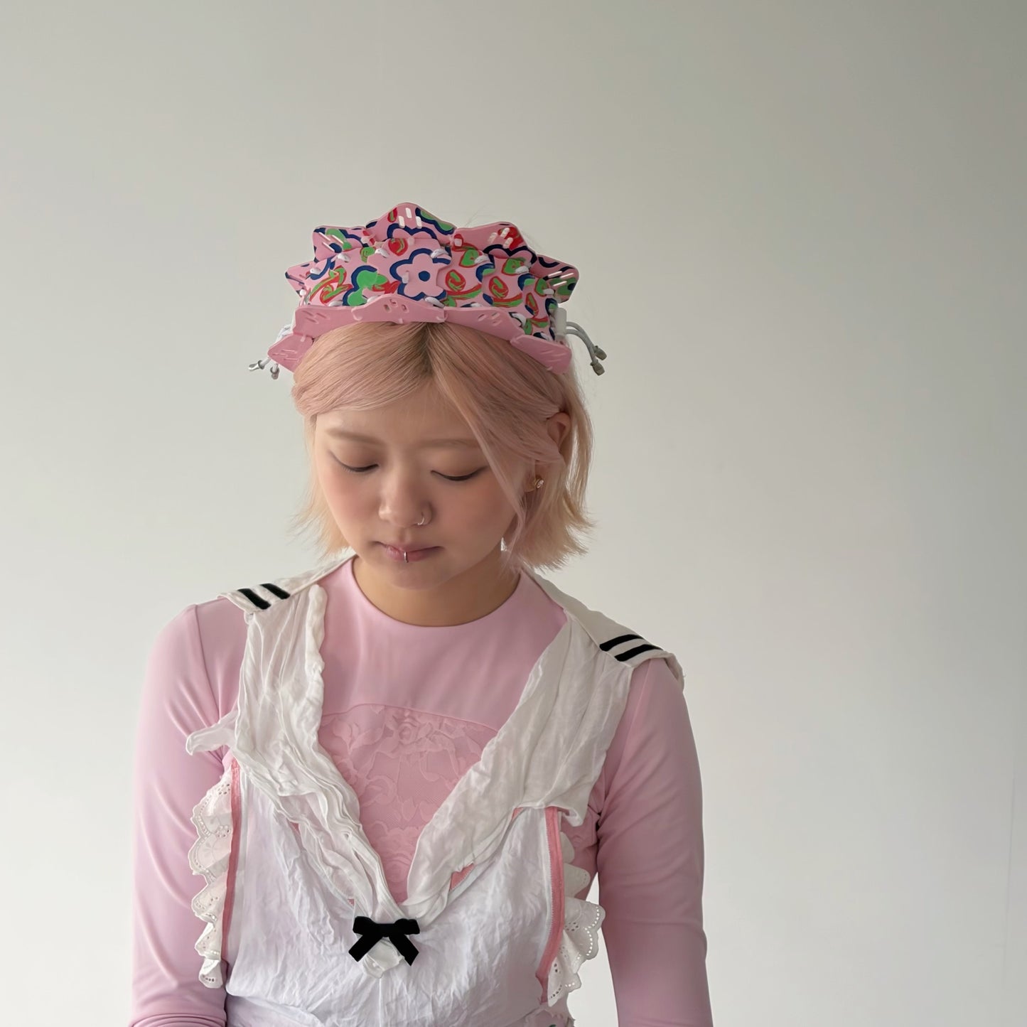 ARMORED HEADDRESS UNIT-03 KIDILL MODEL KIDILL × CTCTYO / PINK FLOWER / ヘッドドレス / 中央庁戦術工芸コラボレーション