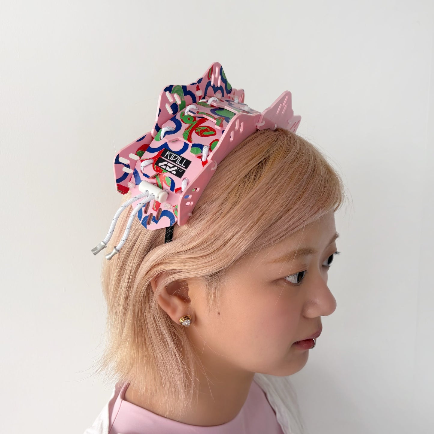 ARMORED HEADDRESS UNIT-03 KIDILL MODEL KIDILL × CTCTYO / PINK FLOWER / ヘッドドレス / 中央庁戦術工芸コラボレーション