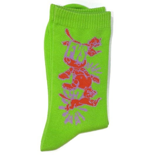 Basic Socks / YELLOW / CAT!