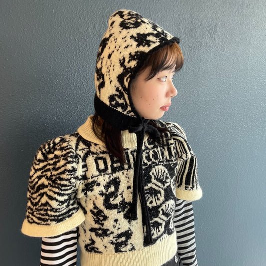 Ties Balaclava / White & Black / バラクラバ