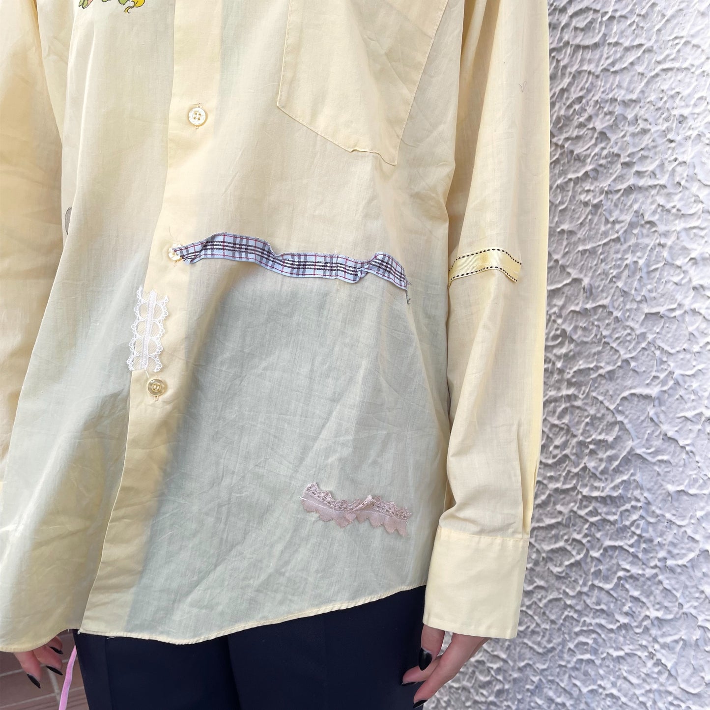 【trust teji 】Long sleeve pony blouse+ / Yellow / ロングスリーブポニーブラウス