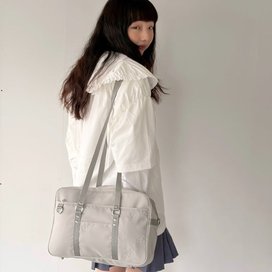 ABANDONED SCHOOL BAG / NYLON GRAY / ショルダースクールバッグ