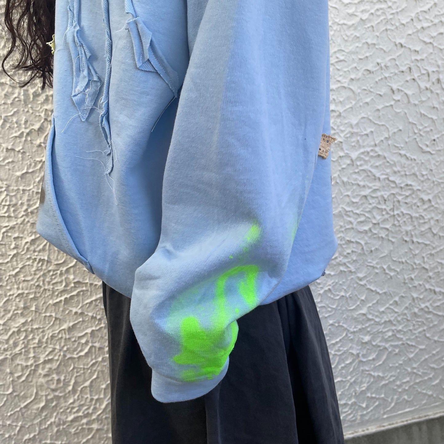 trust teji x TONII MONDO collabolation ★ Bond hoodie / Blue / ボンドフーディー