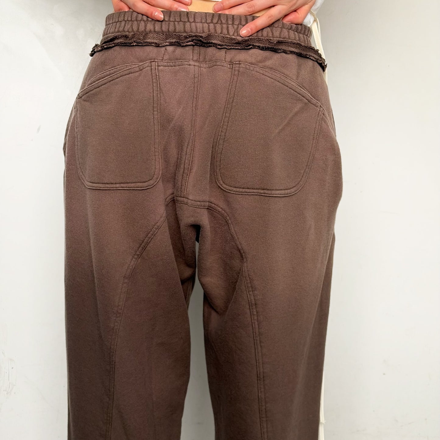 Bleach waves long pants / DUST BROWN / ブリーチスウェットパンツ