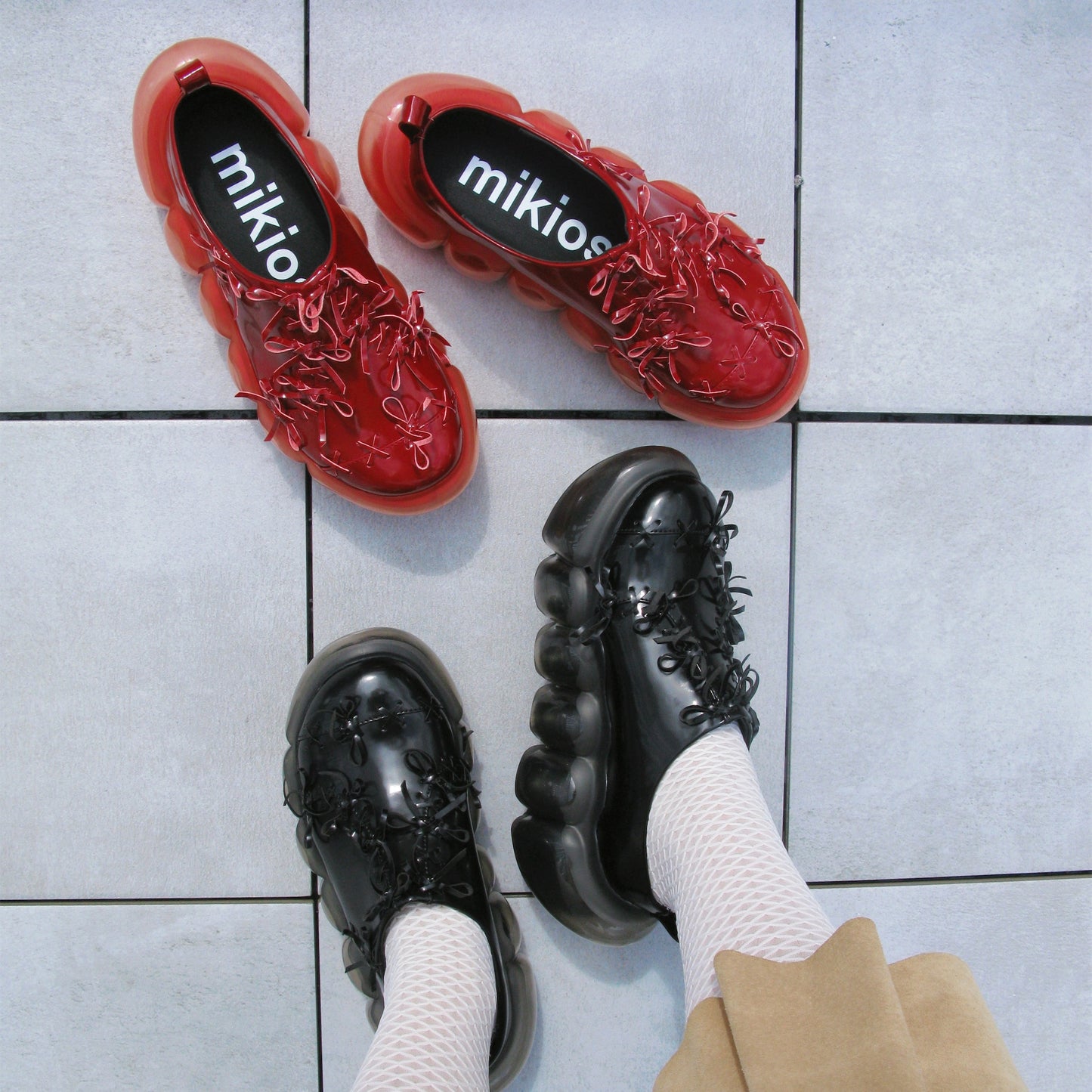 JEWELRY BUBBLE TINY RIBBON SABO / BLACK / MIKIOSAKABEサボ