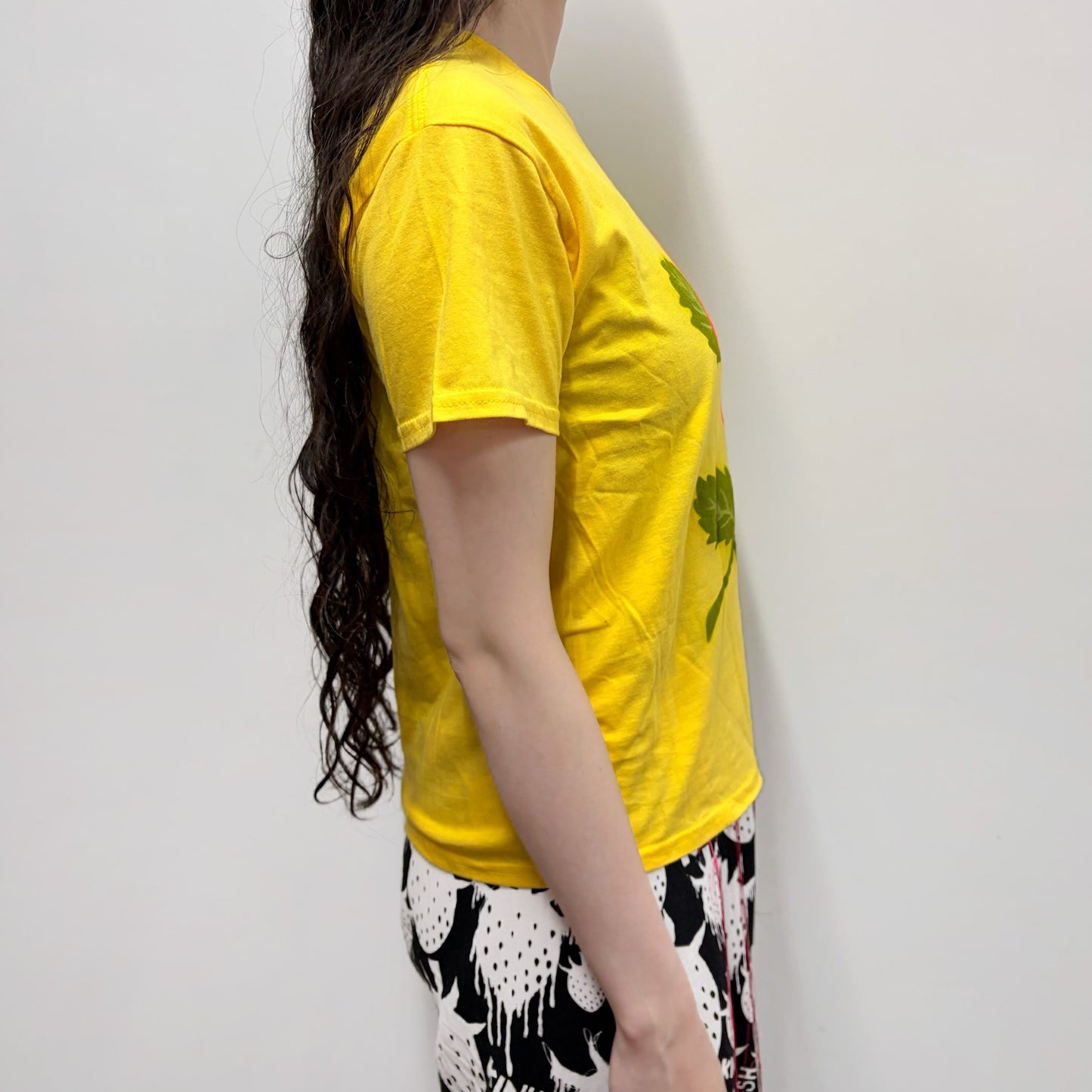 Yellow rose tee M / エアブラシTシャツ
