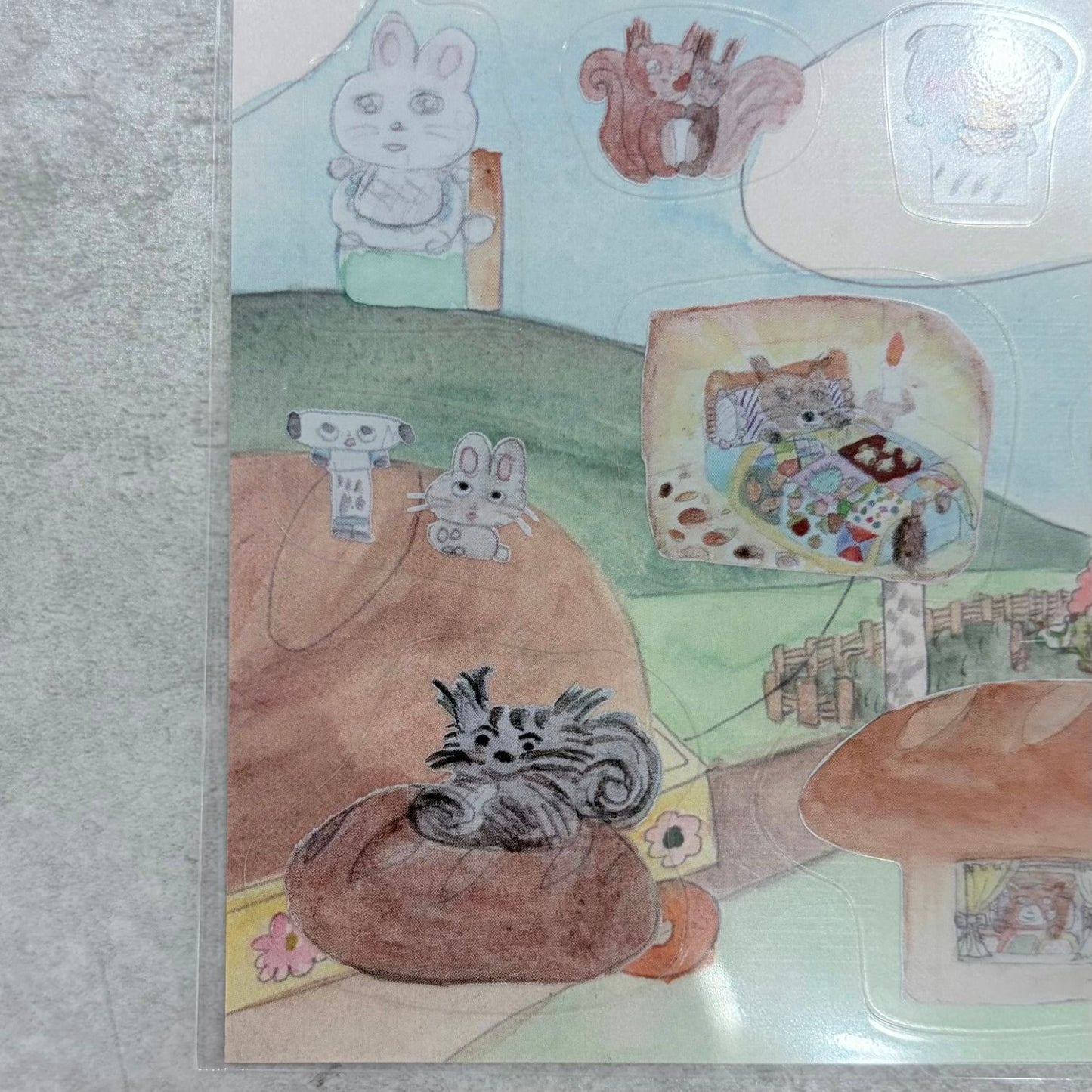 【Joo Young Kim】“I Think There is a Squirrel in the Bread” sticker [B] / ステッカー