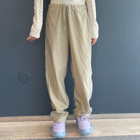 micro check nylon pants / beige / ナイロンパンツ