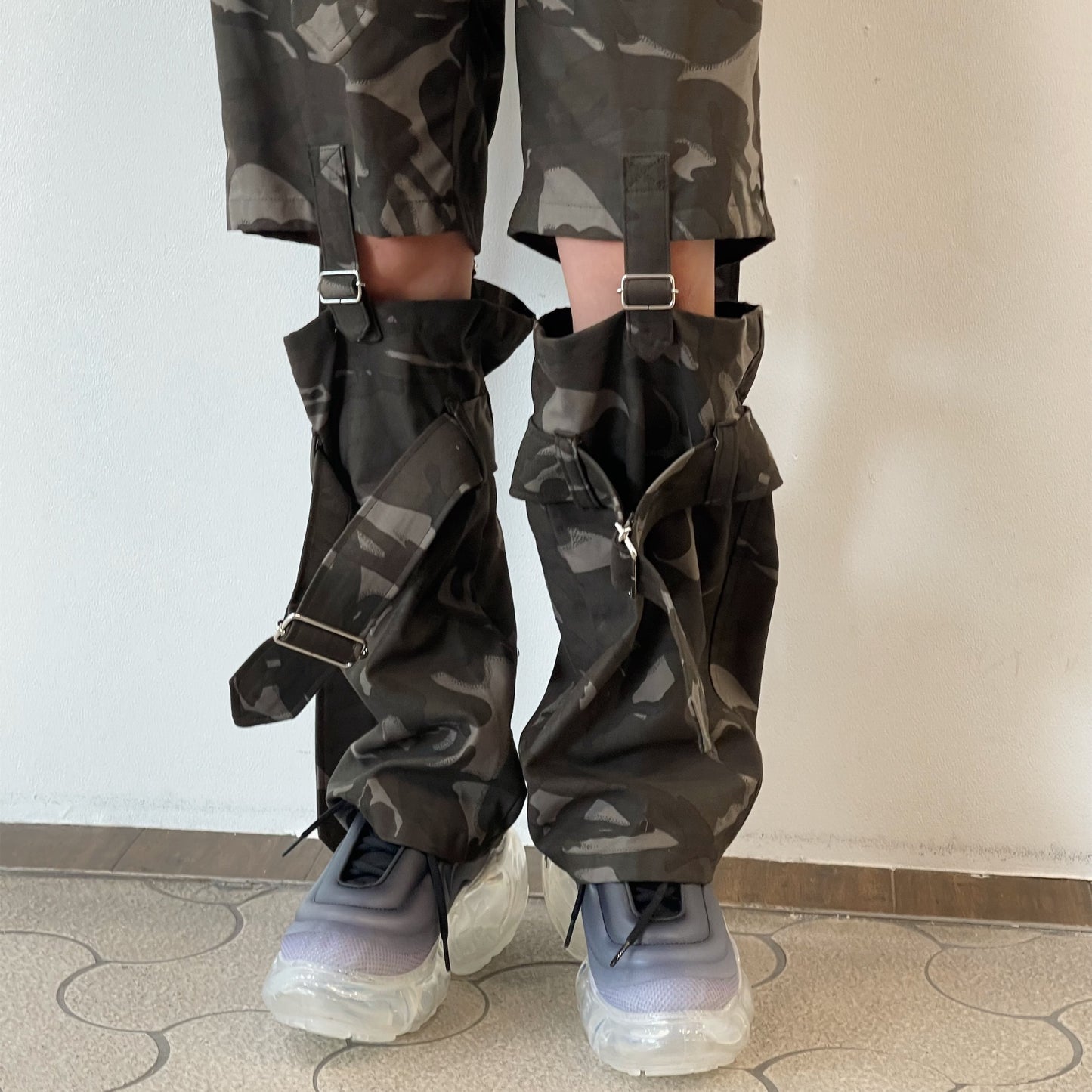 HARNESS BONDAGE PANTS / CAMOUFLAGE / ハーネスボンテージパンツ | シープ / SHEEP | KIDILL