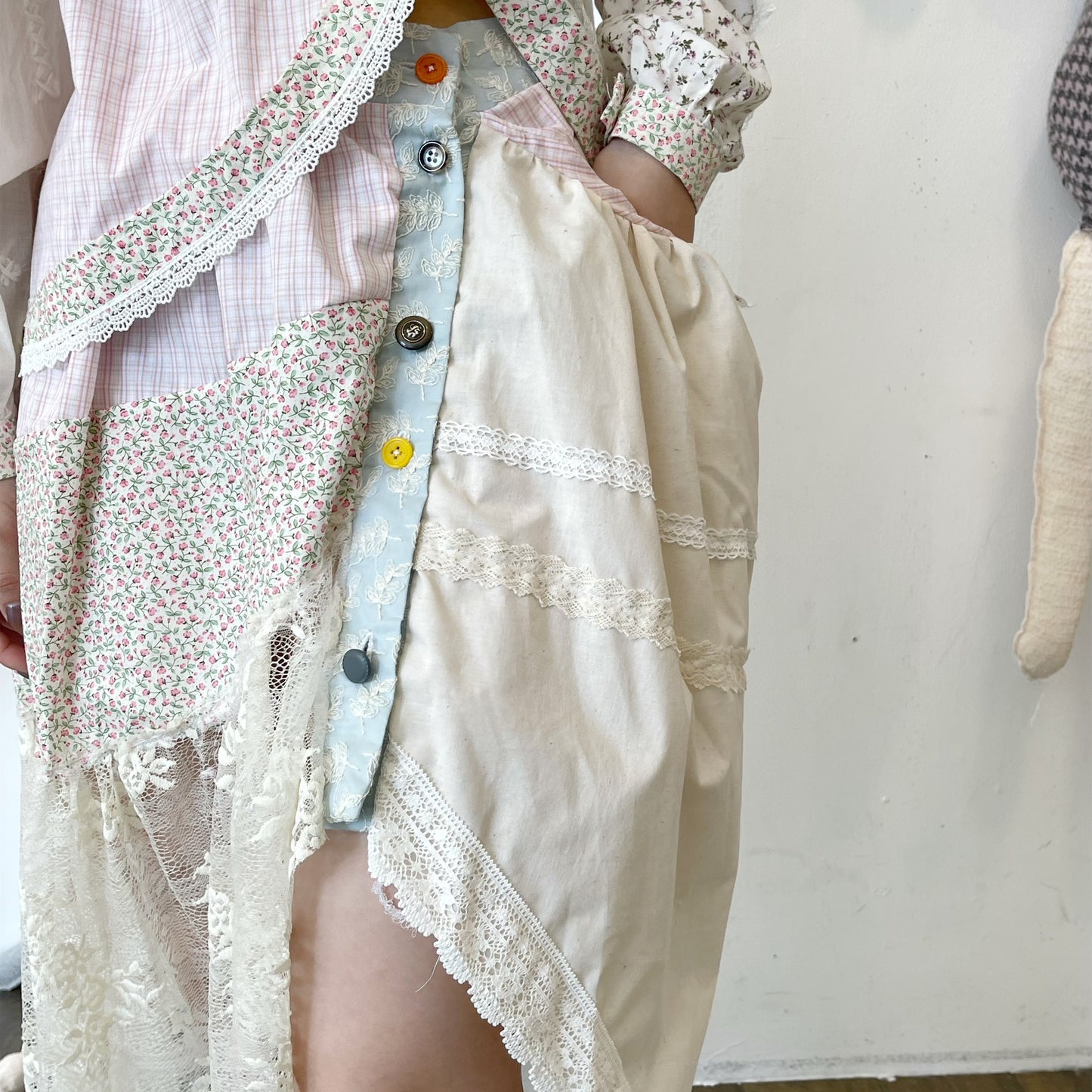 C Skirt / Mix / パッチワークスカート