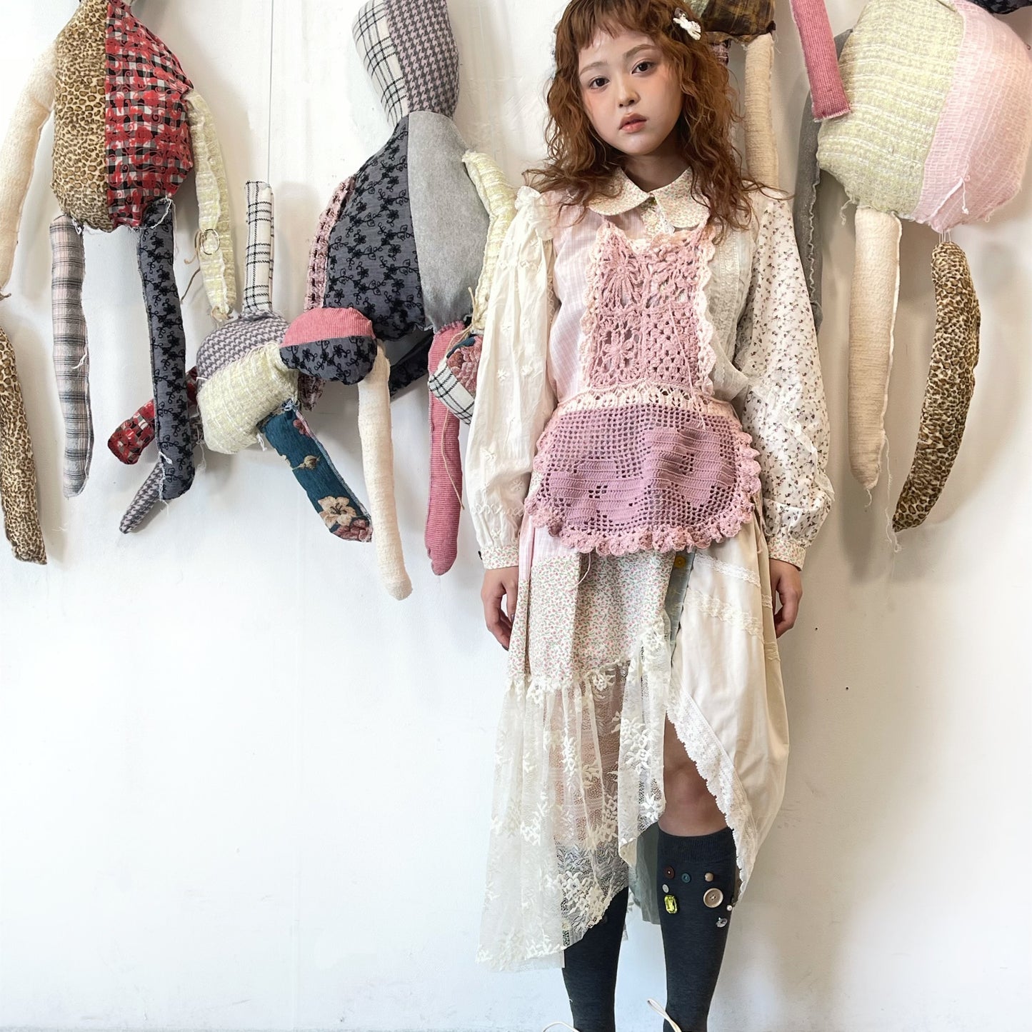 C Skirt / Mix / パッチワークスカート