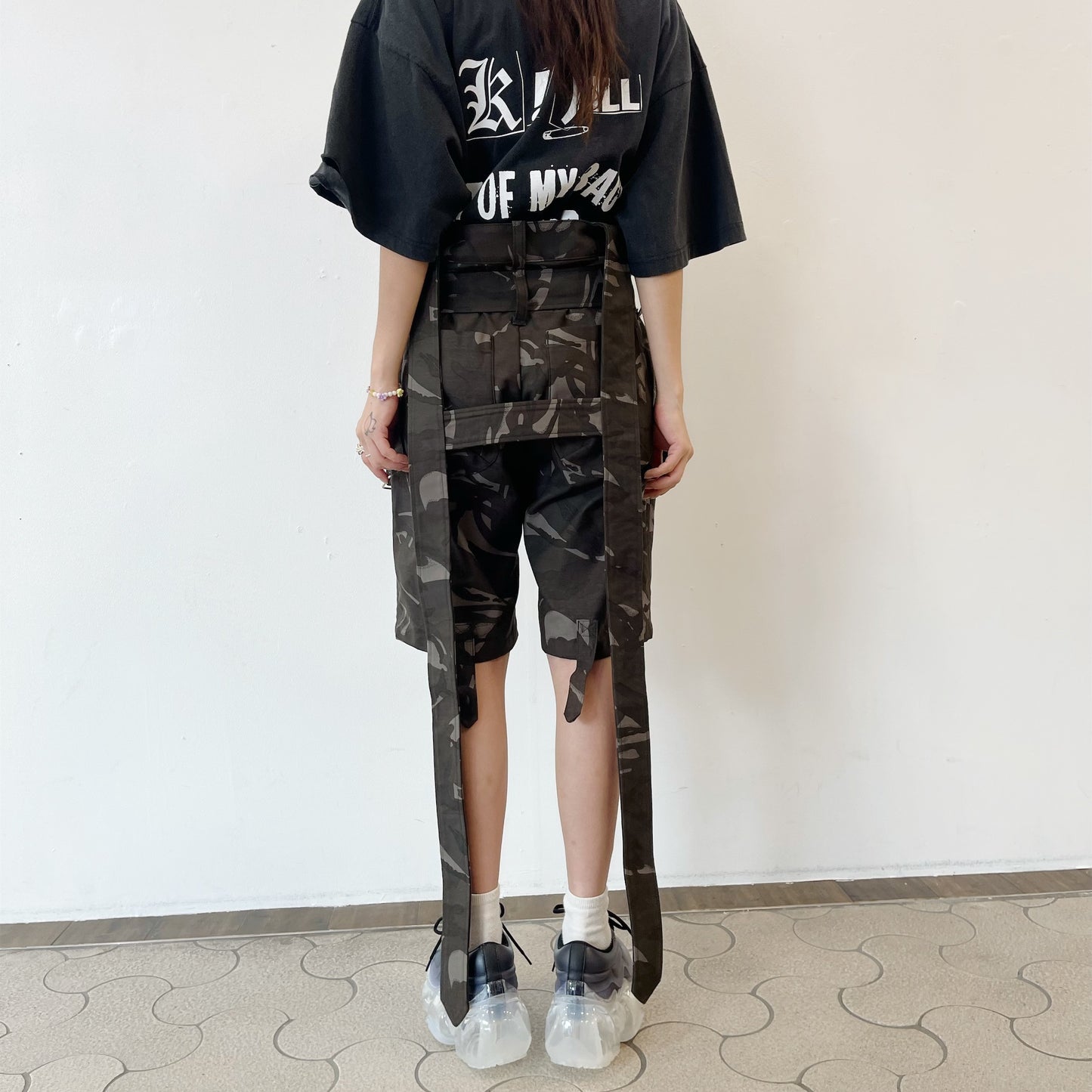 HARNESS BONDAGE PANTS / CAMOUFLAGE / ハーネスボンテージパンツ | シープ / SHEEP | KIDILL