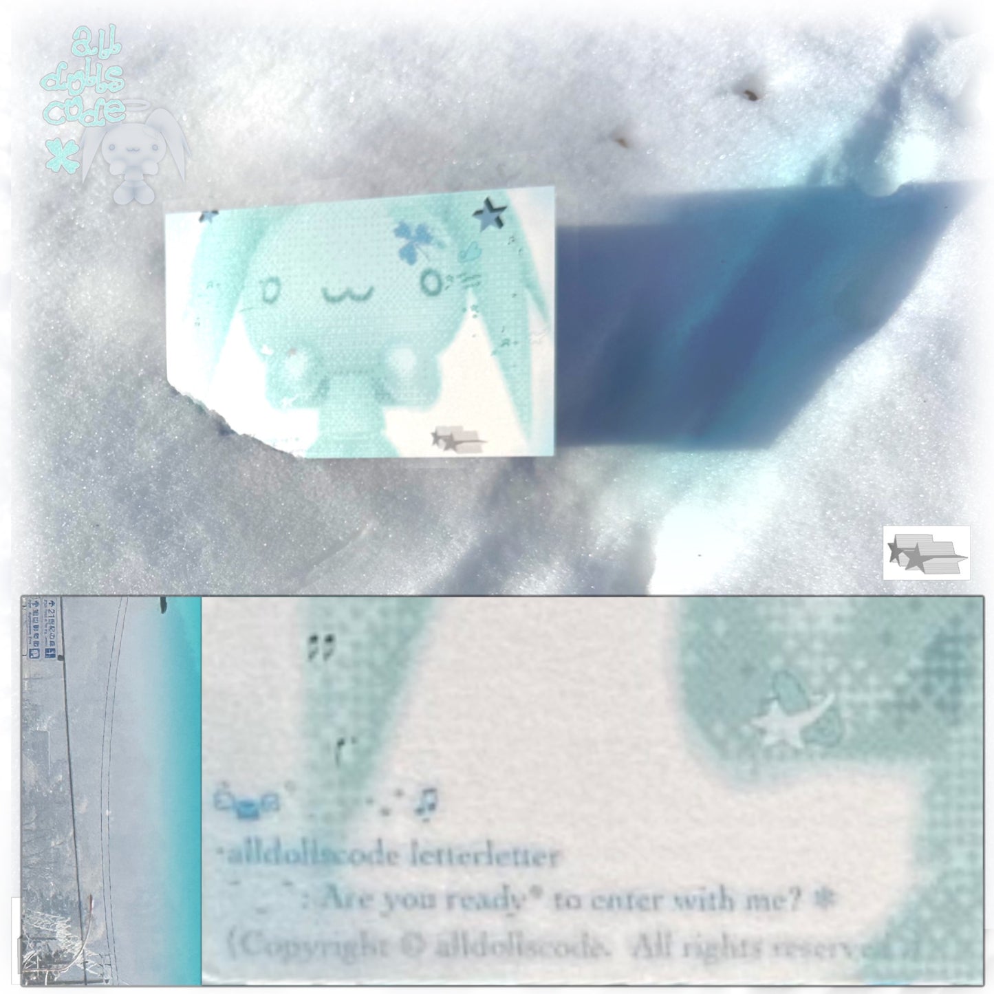 【alldollscode】Winter Correspondence / レターセット