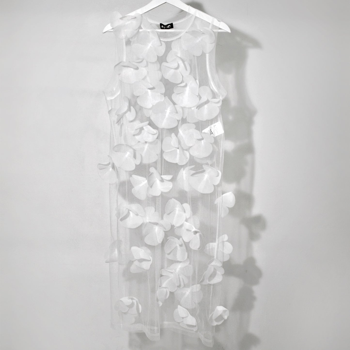 Flower tulle dress / White / フラワーチュールドレス