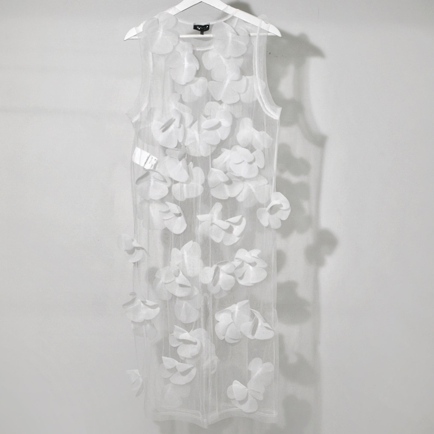Flower tulle dress / White / フラワーチュールドレス