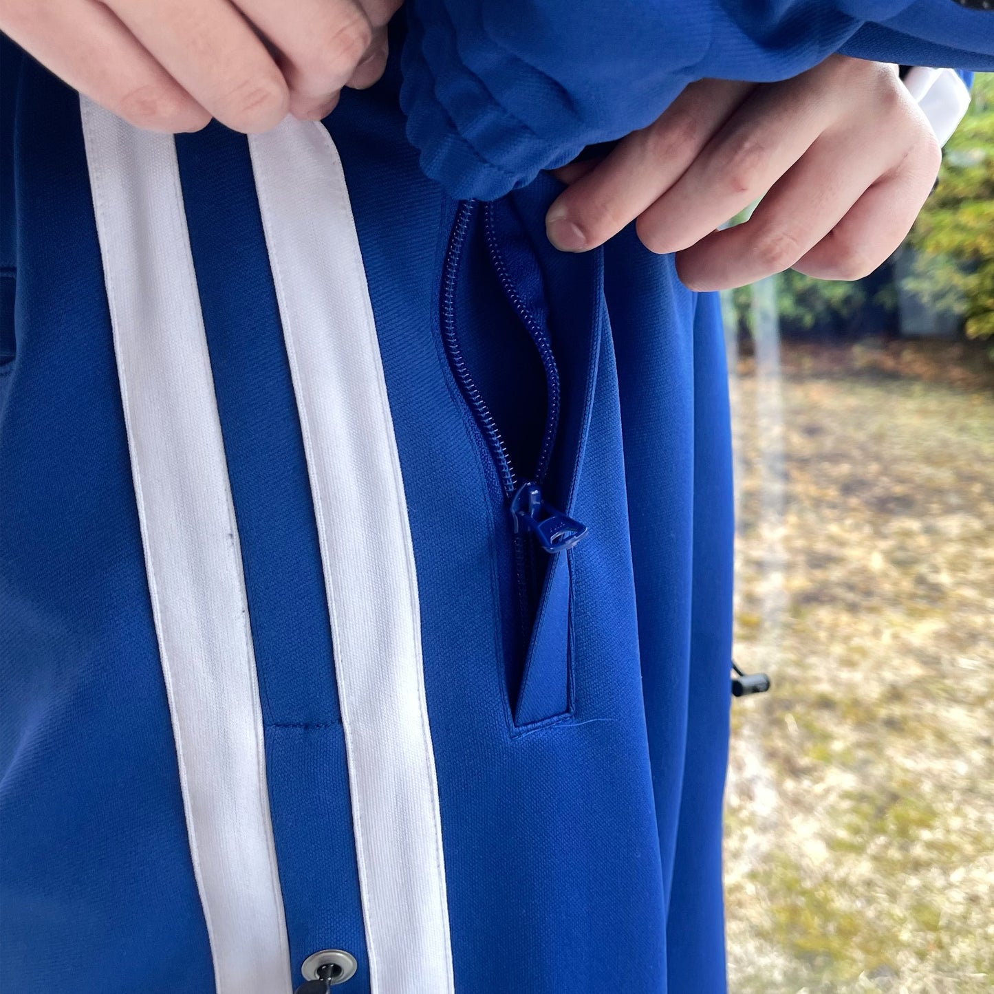 DRAW CORD TRACK PANTS / NAVY BLUE / ドローコードトラックパンツ