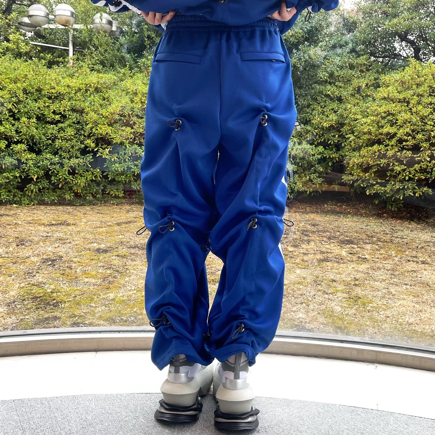 DRAW CORD TRACK PANTS / NAVY BLUE / ドローコードトラックパンツ