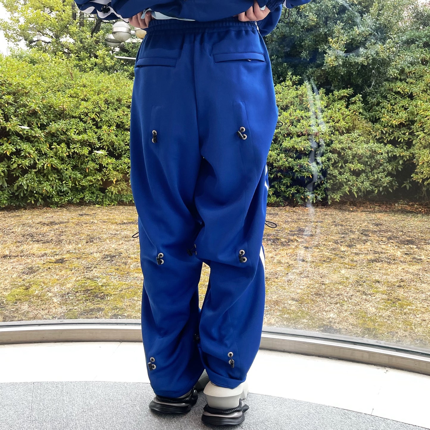 DRAW CORD TRACK PANTS / NAVY BLUE / ドローコードトラックパンツ