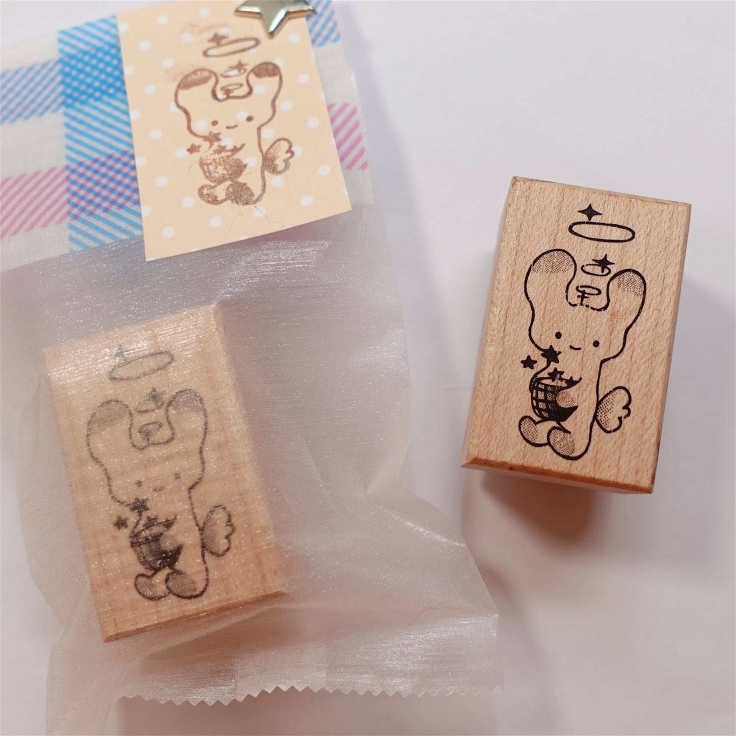 【peco】Wood Stamp - Sitting Bunny / スタンプ