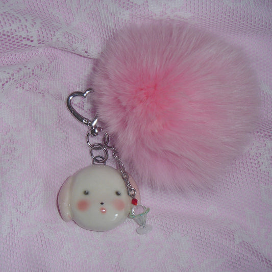 Dangdang keyring / 犬のセラミックキーリング