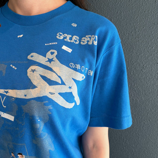 We are 友 T-shirt / Blue / プリントTシャツ