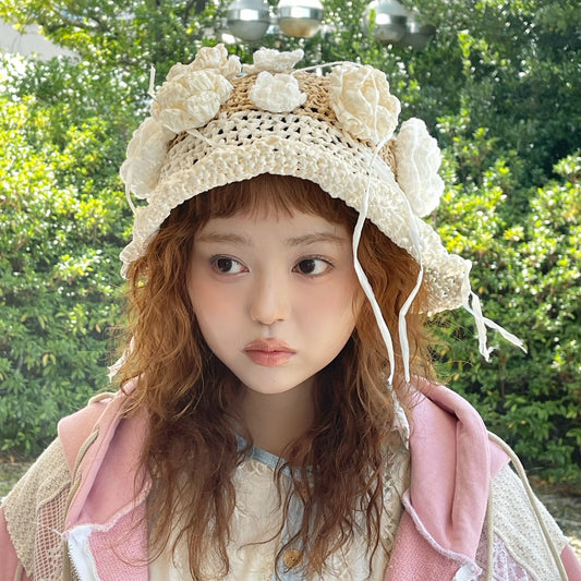 Straw hat / Beige / ストローハット