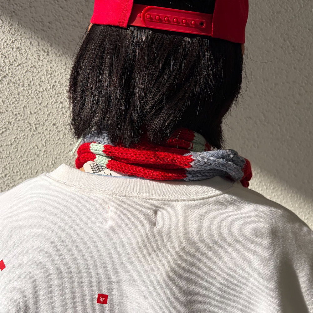 sometimes sadness / Blue,light blue,red / ミニマフラー