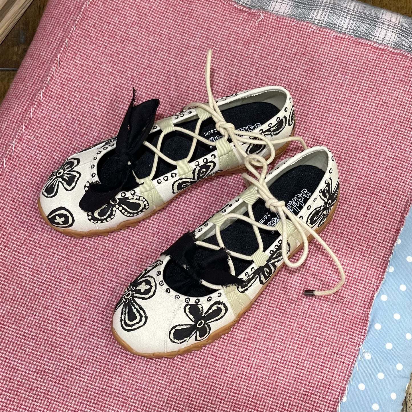 【堀米春寧 x yushokobayashiコラボレーションシューズ】Harune Turn / Natural / 24cm