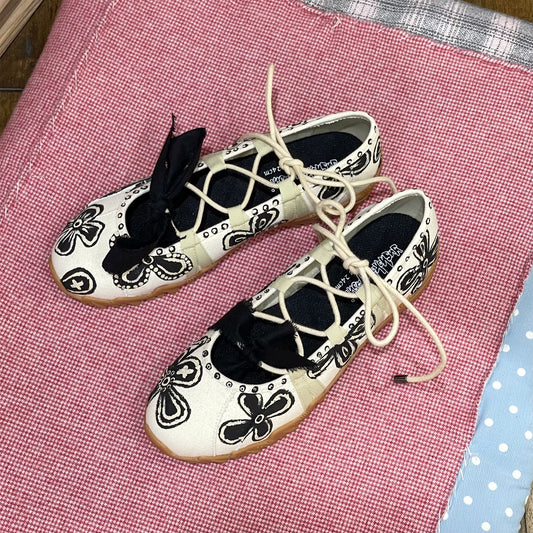 【堀米春寧 x yushokobayashiコラボレーションシューズ】Harune Turn / Natural / 24cm
