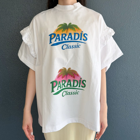 SHRINK T-SHIRT / WHITE - PARADIS / シュリンクグラフィックTシャツ