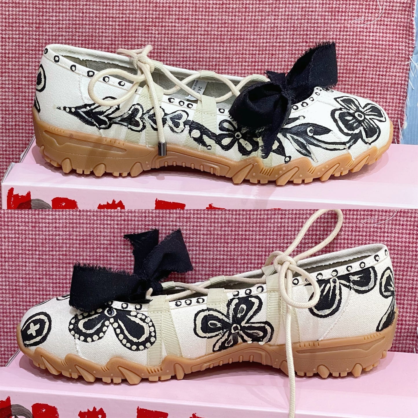 【堀米春寧 x yushokobayashiコラボレーションシューズ】Harune Turn / Natural / 24cm